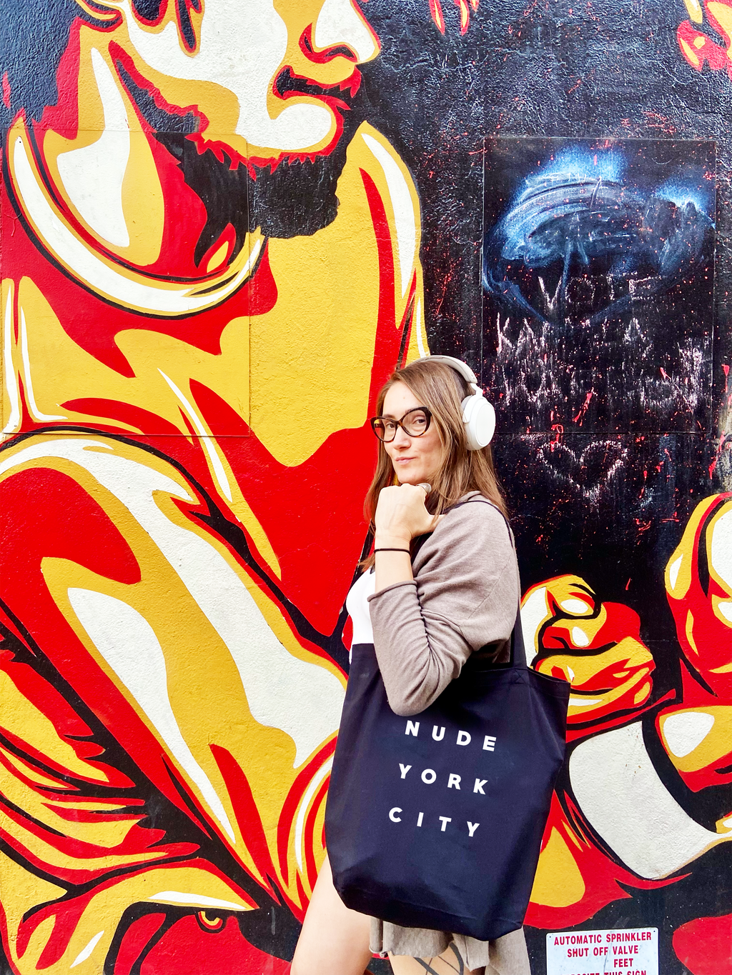 NUDE YORK CITY - ORGANIC COTTON TOTE BAG