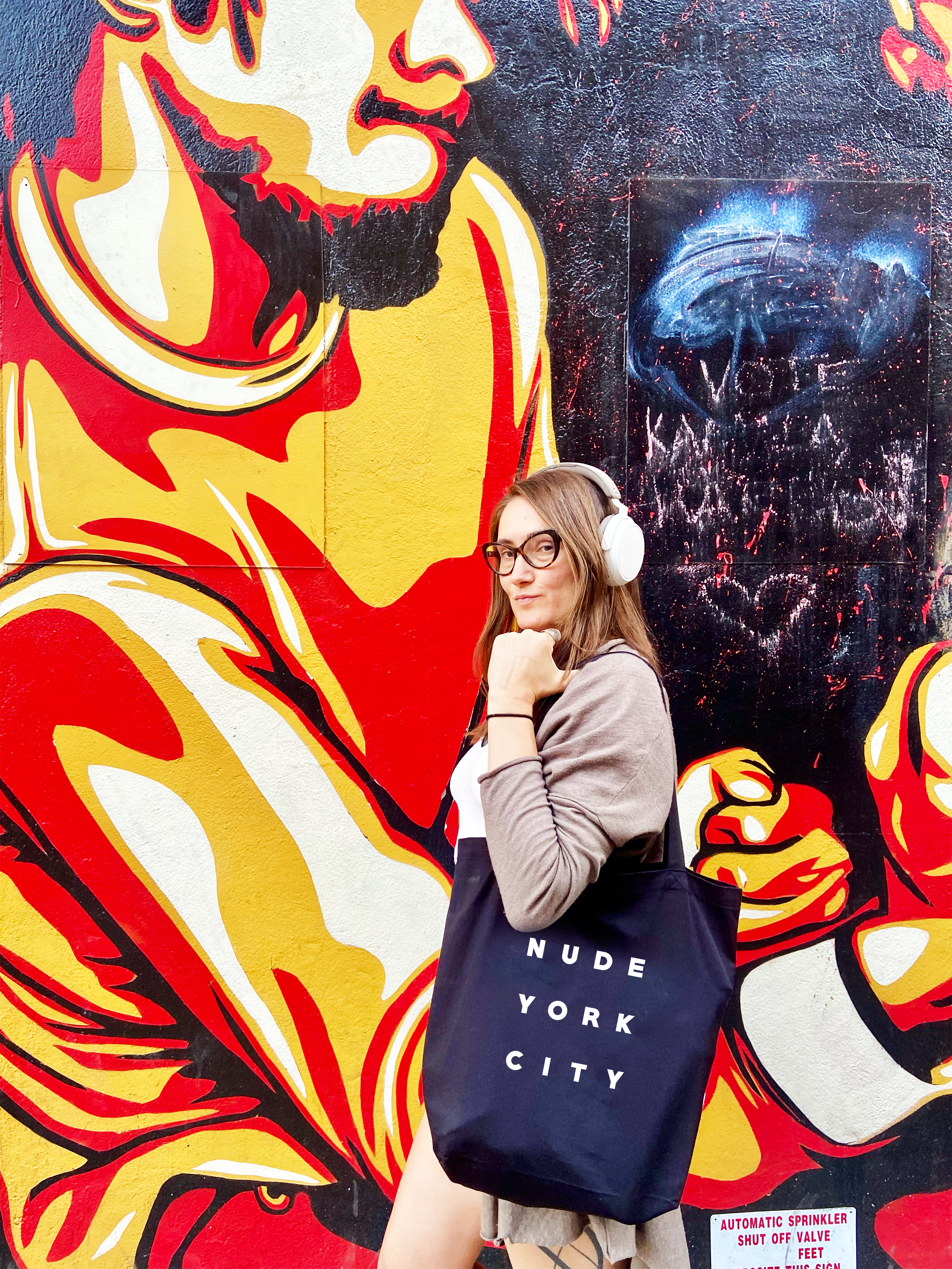 NUDE YORK CITY - ORGANIC COTTON TOTE BAG