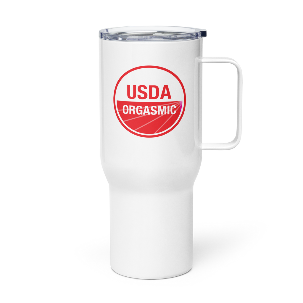 USDA ORGASMIC - TRAVEL MUG WITH HANDLE