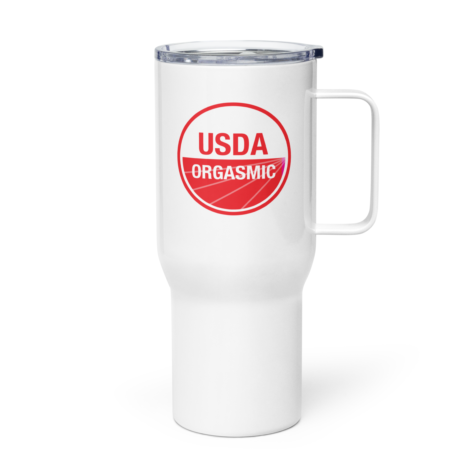 USDA ORGASMIC - TRAVEL MUG WITH HANDLE