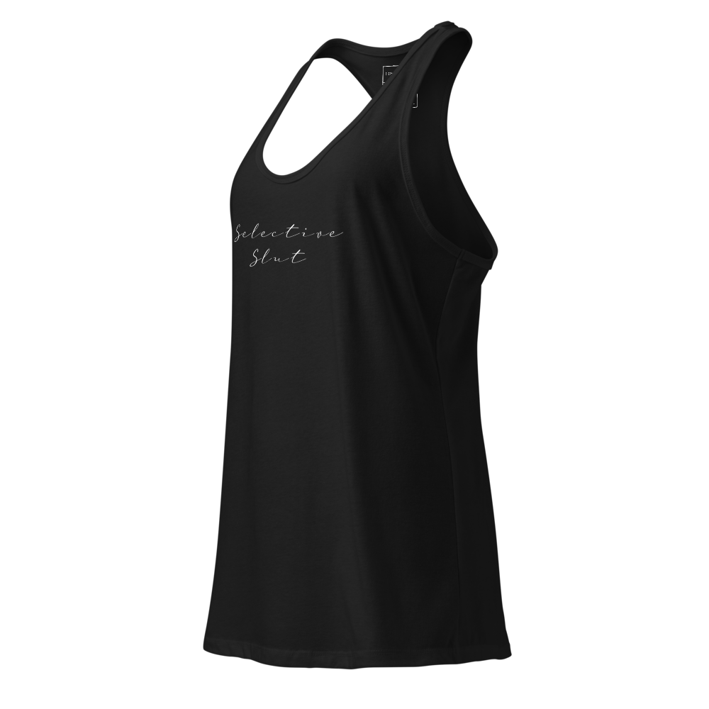 SELECTIVE SLUT WOMEN'S FITTED RACERBACK TANK TOP